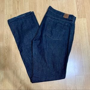 Vintage y2k Lucky Brand dark wash low rise Zoe straight jeans size 32